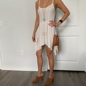 Sheer embroidered Free People dress